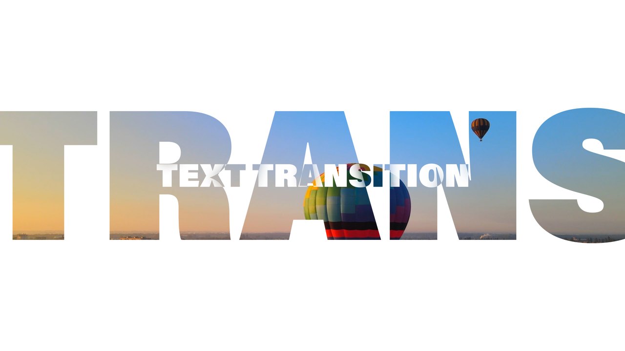 Rolling Panorama Letters Caption Transition After Effects Template