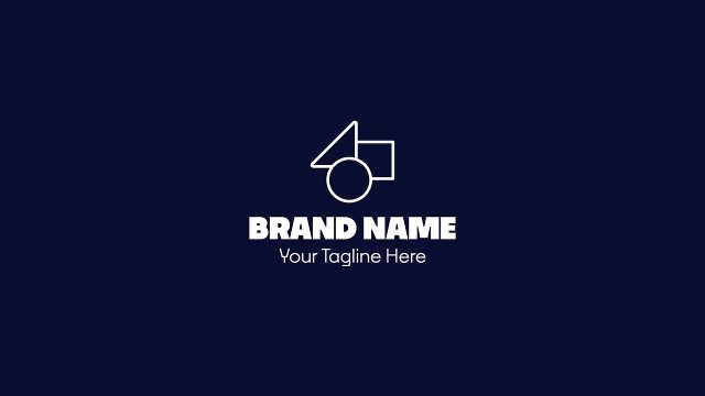 Animated Minimal Outline Logo Intro for Corporate Brands Premiere Pro MOGRT Templates