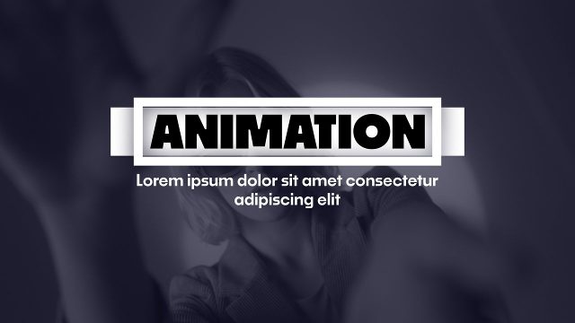 Corporate Heavy Word on White Bar Text Animations with Paragraph After Effects Template