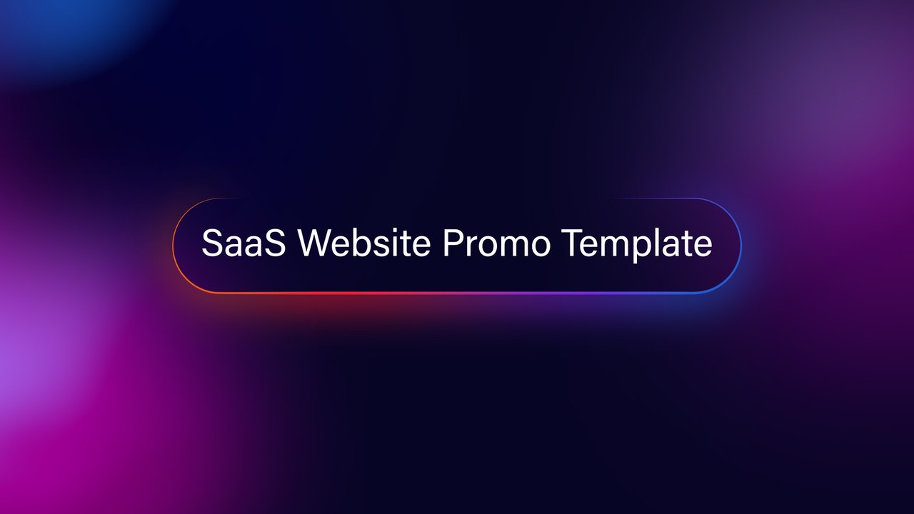 SaaS Business Promo After Effects Template with Logo Reveal and Cloud Dashboard Scenes