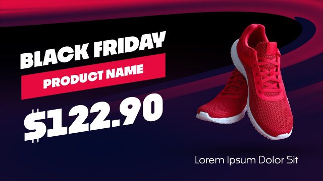 Black Friday Sale Promo with Discount Price Label Premiere Pro MOGRT