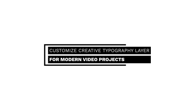 Stacked Label Outline Title for Vlogs in After Effects – Free Download
