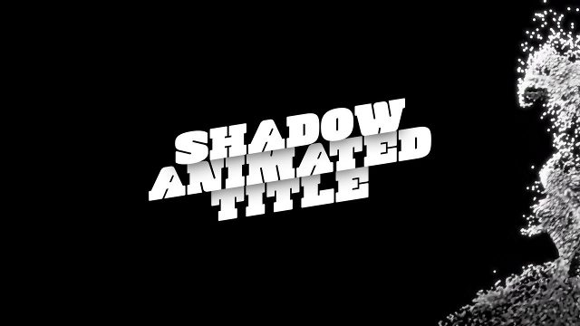 Drop Shadow Stack Powder Burst Title Animations After Effects Template