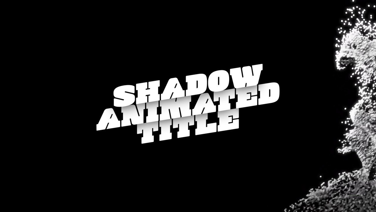 Drop Shadow Stack Powder Burst Title Animations After Effects Template