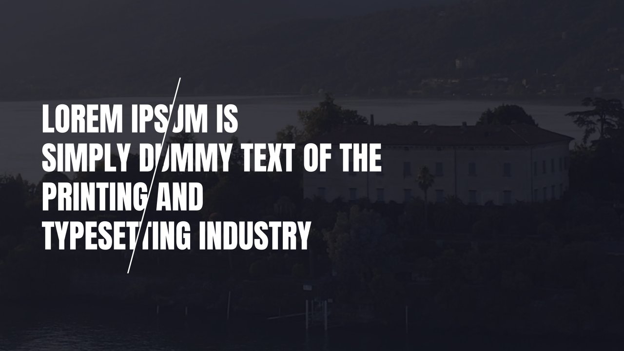 Glitch Cut Four Line Caps Paragraph Corporate Typography After Effects Template
