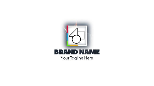 Animated Clean White Logo Reveals with Shine Frame Transition Motion Graphics Template for Premiere Pro