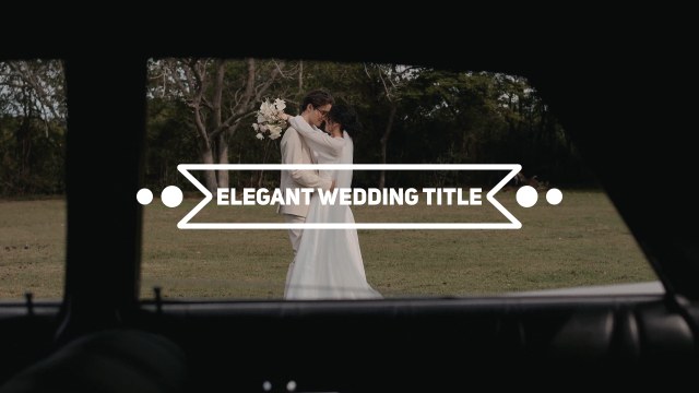 Romantic Typography: Ribbon Dot Wedding – Free After Effects Project
