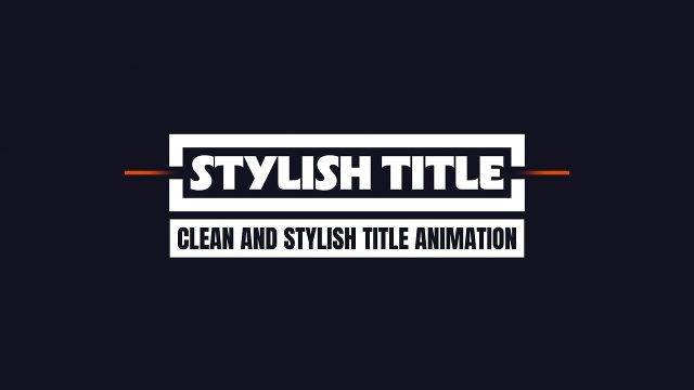 Animated Corporate Stylish Container Titles with Clean Tagline Ribbon Video Template for After Effects