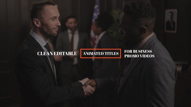 Business Promo Boxed Caption Titles for After Effects Free Download