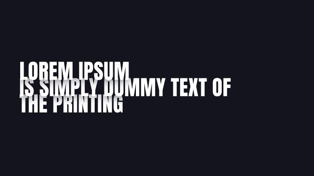 Minimal Ghost Overlap Left Paragraph Text Animations Project for After Effects