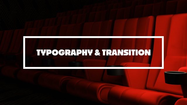 Premiere Pro Framed Caption Cutout Text Transitions with Big Letter Push MOGRT