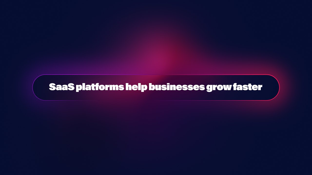 Magenta Glow SaaS Titles After Effects Template for Business Growth Messages