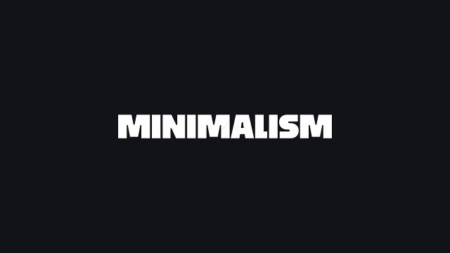 Single Minimal Word Minimalism Titles for Explainer Videos After Effects Template