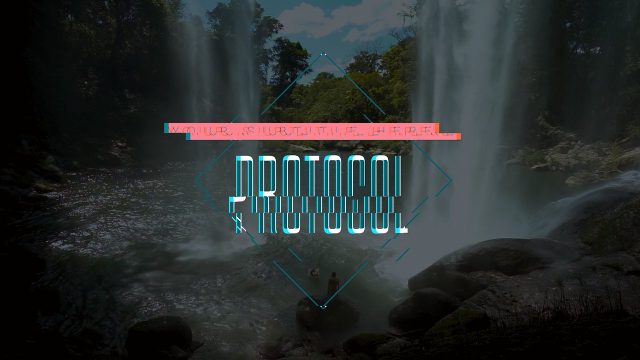 Glitch Titles with Distorted Promotional Text for Film in After Effects 4K UHD