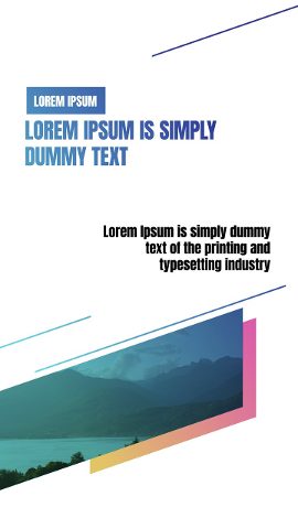 Vertical Corporate Photo Frame Slideshow Stories with Headline After Effects Template