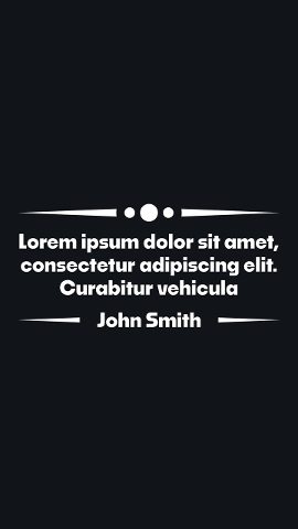 Vertical Quote Animations with Dotted Ornament Rule After Effects Template