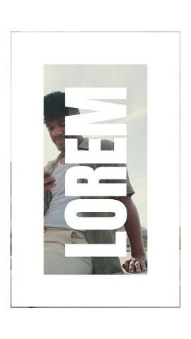 Vertical White Card Photo Slideshow Story featuring Big Rotated Word After Effects Template