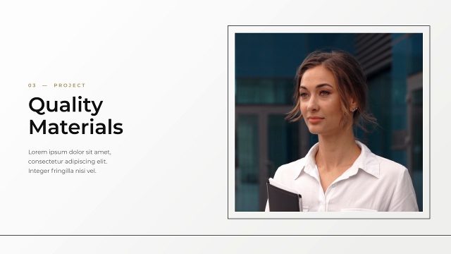 Clean Company Promo Opener in a Thin Border Box Premiere Pro Template