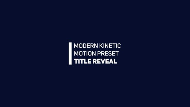 Minimal Heavy Bar Three-Line Title Card for B2B Explainers – Free After Effects