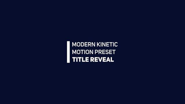 Minimal Heavy Bar Three-Line Title Card for B2B Explainers – Free After Effects