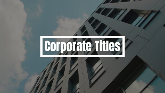 Smooth Business Titles MOGRT Template