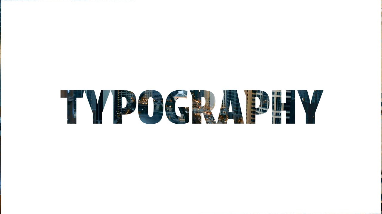 Typography Transitions with Narrow Strip White Page Reveal After Effects Template