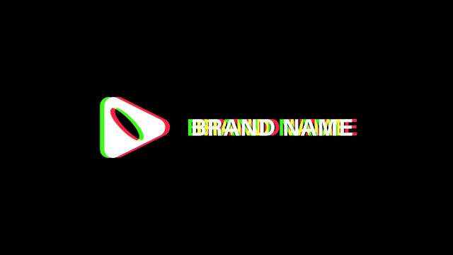 Typing Cursor Glitch Logo Reveal in After Effects