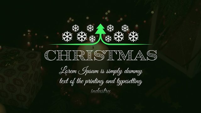 Premiere Pro Xmas Snowflake Titles with Elegant Script Greeting MOGRT