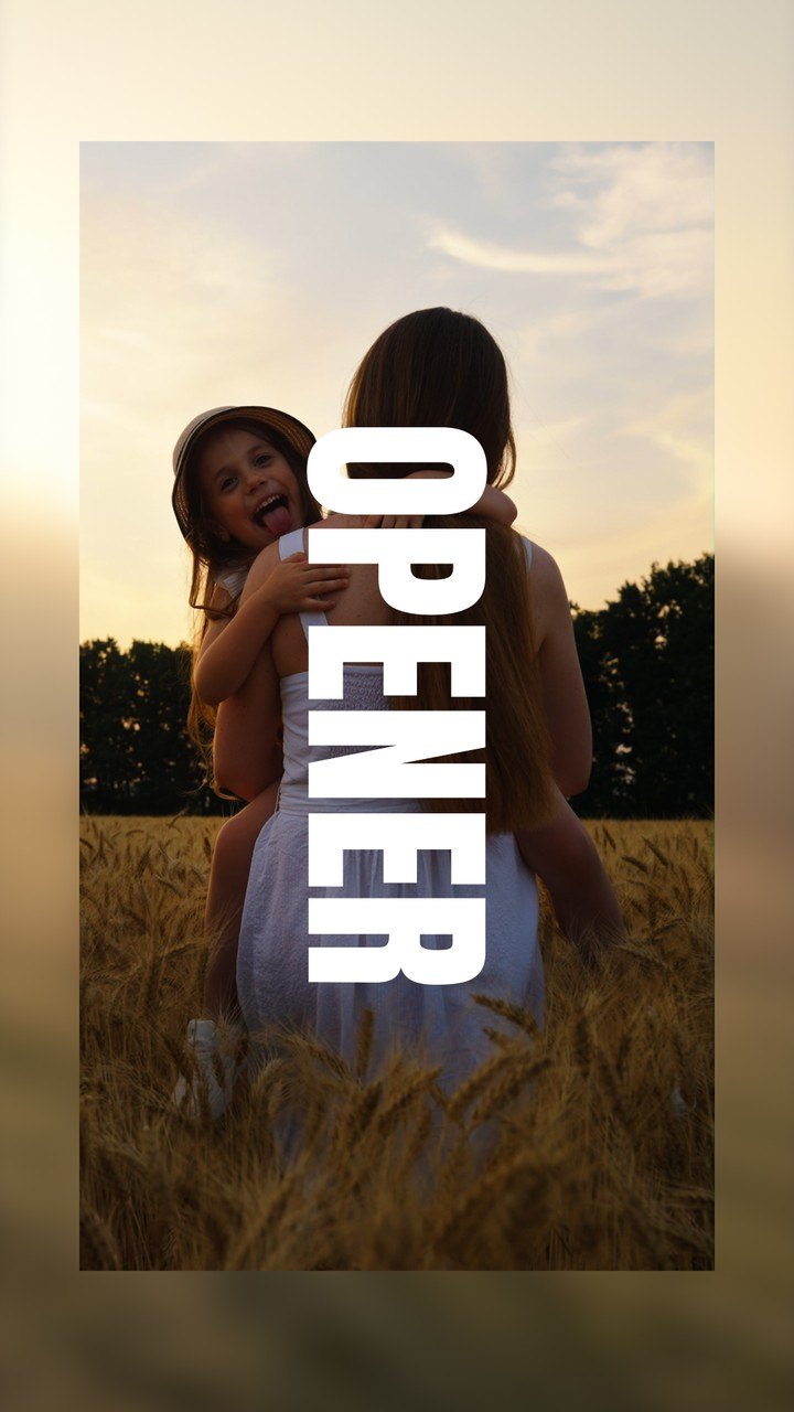 Vertical Letter Mask Photo Presentations Premiere Pro MOGRT