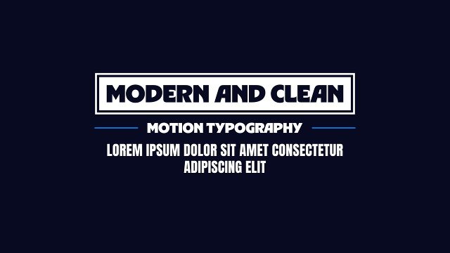 Corporate Modern and Clean Box Motion Typography Animations with Paragraph Project for After Effects