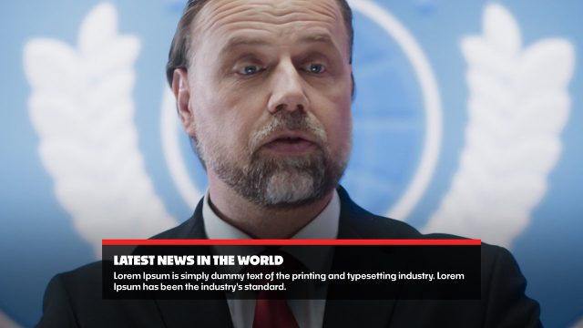 Global Broadcast News Lower Thirds with Live Coverage Premiere Pro Template
