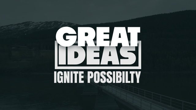 Three Line Stacked Corporate Title Animation with Boxed Middle Word After Effects Template