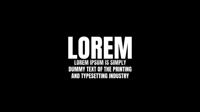 Big Keyword Headline Typography with Three Small Lines After Effects Templates