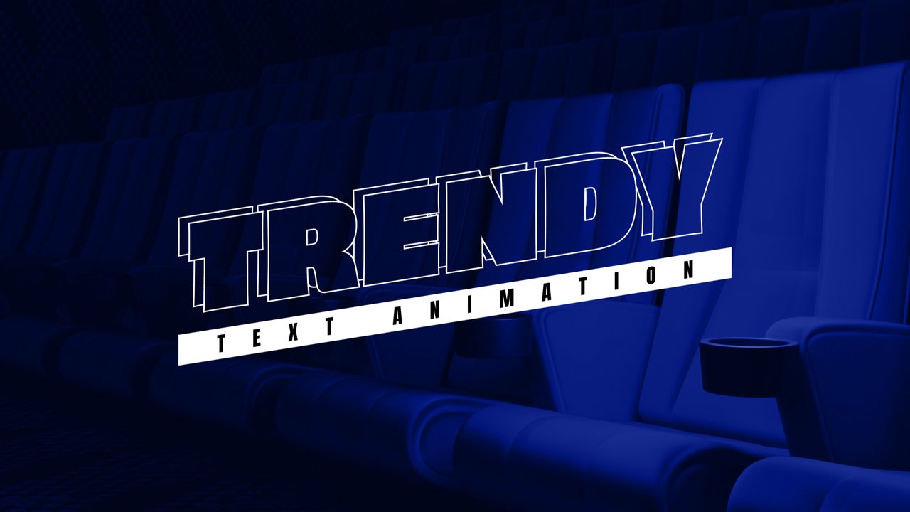 Trendy 3D Outline Caps Corporate Titles on Subtitle Strip After Effects Template