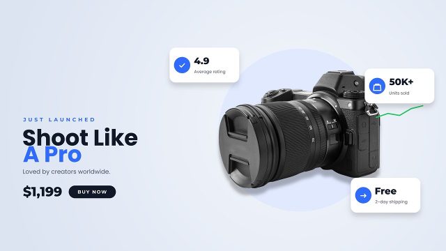 Sale Ad with Rating Stat Chips and Discount Price Premiere Pro MOGRT