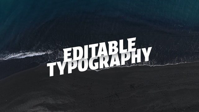 Two Word Stack Title Animation with Tip and Settle Motion After Effects Template