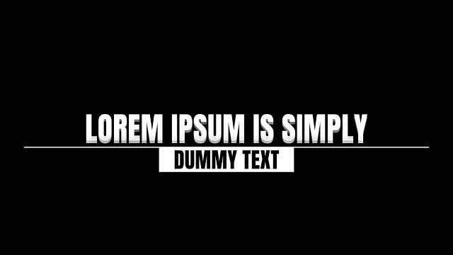 Minimal Caps Line Text Animations with Long Rule and White Strip MOGRT Template