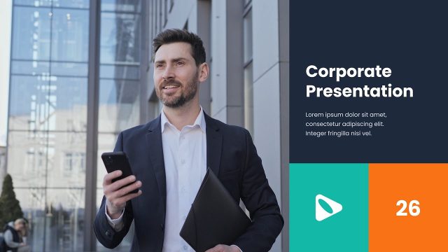 Modular Color Block Corporate Presentation Slideshows After Effects Template