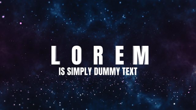 Cinematic Letter Spaced Big Word Title with Dropping Letters for Adobe After Effects