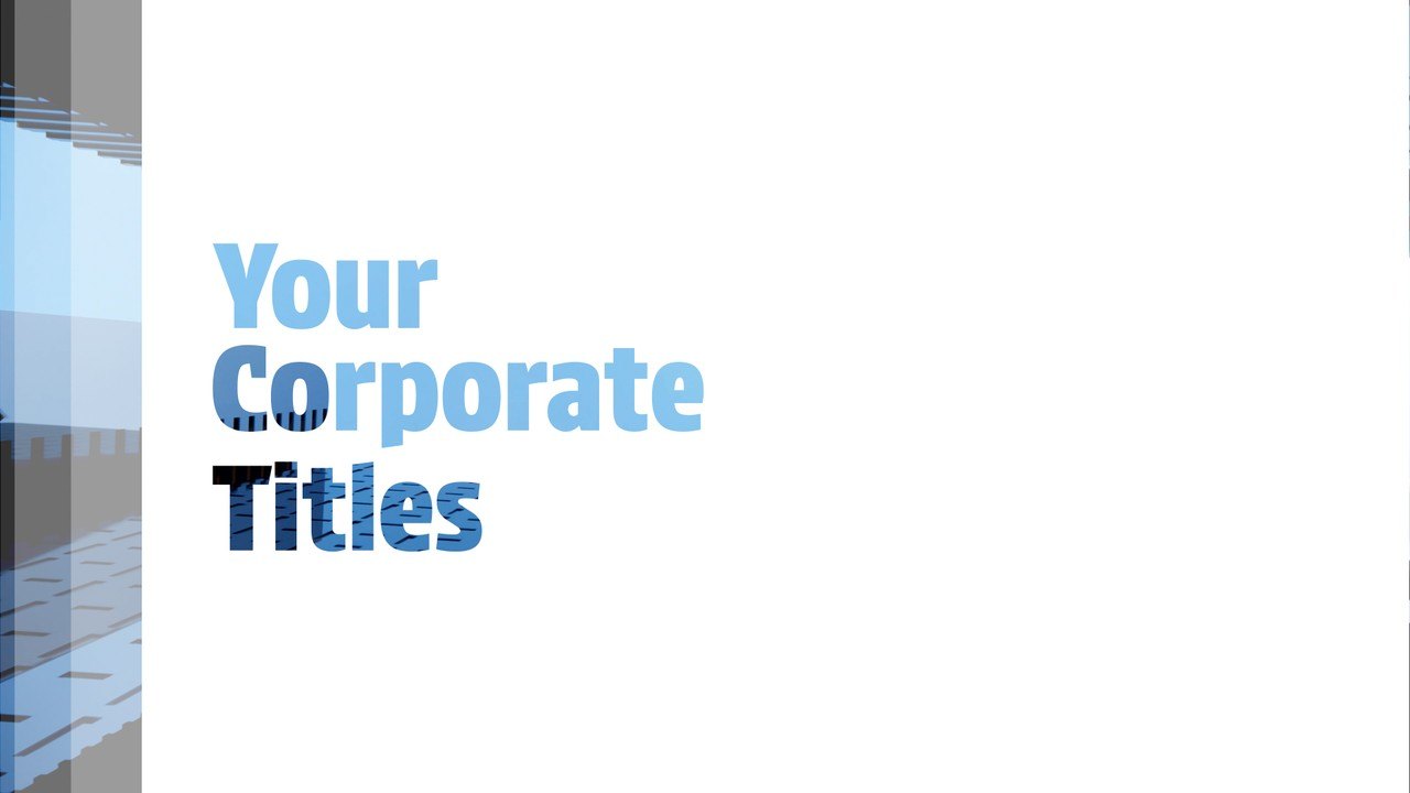 Corporate Title Transition featuring Slice to White Page After Effects Template
