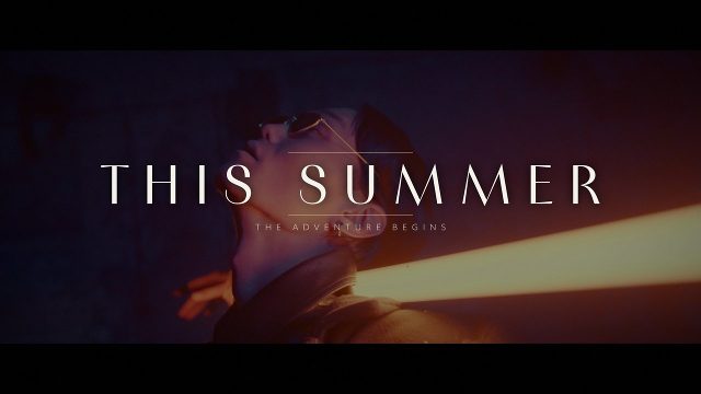 Thin Wide Summer Adventure Movie Title After Effects Project