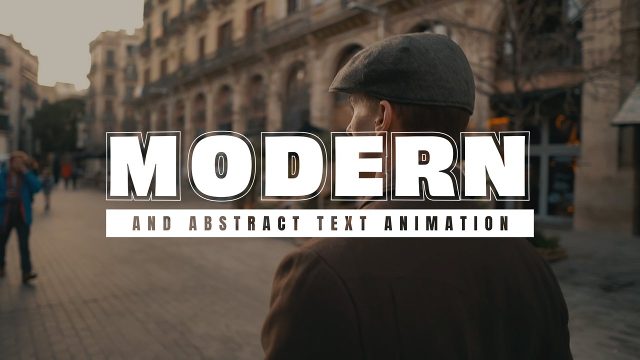 Modern Wide Tracked Caps Corporate Title featuring White Subtitle Strip After Effects Template