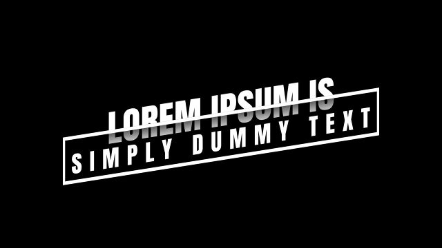 Clean Tilted Border Box Text Animation featuring Wide Tracked Lines for Adobe After Effects