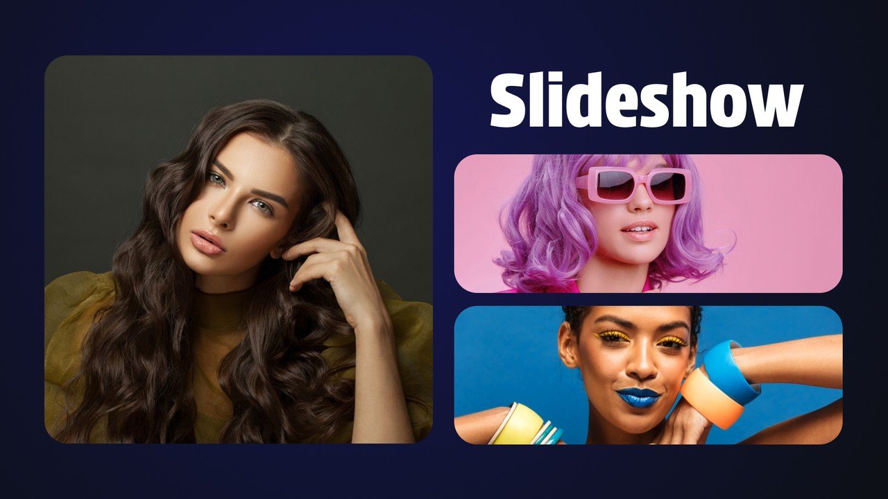 Tiled Grid Heading Photo Slideshow After Effects Template