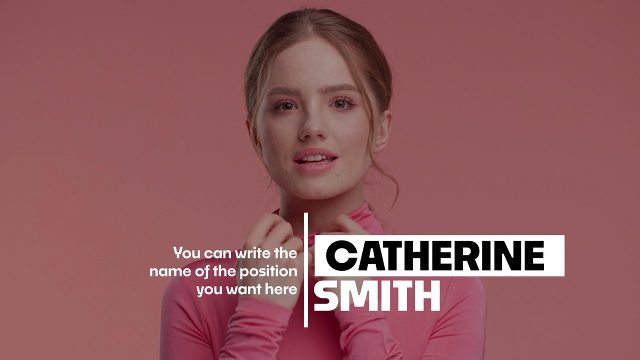 Surname First Lower Thirds featuring a Red Rule MOGRT Pack for Premiere Pro