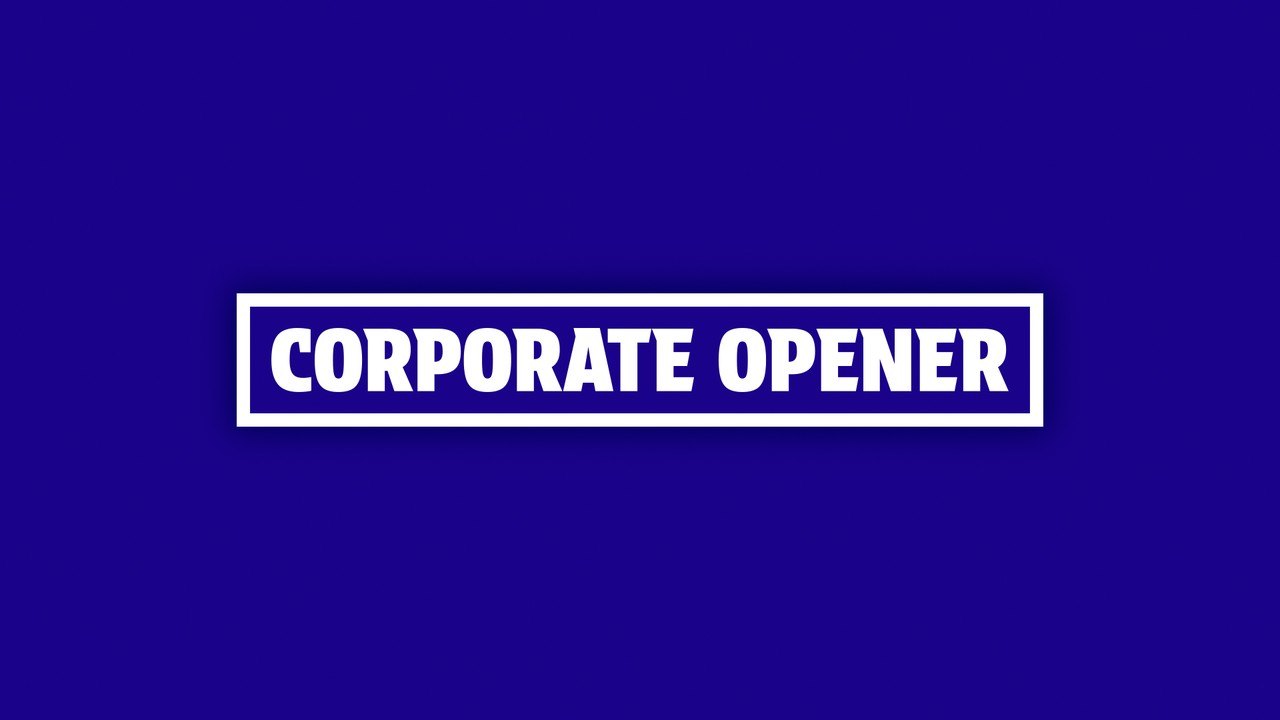 Corporate Opener Titles featuring Outline Box and Blue Card After Effects Template