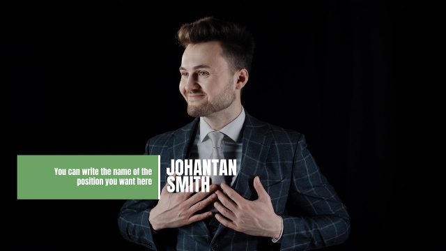 Green Label Corporate Lower Third for Business Interviews After Effects Template