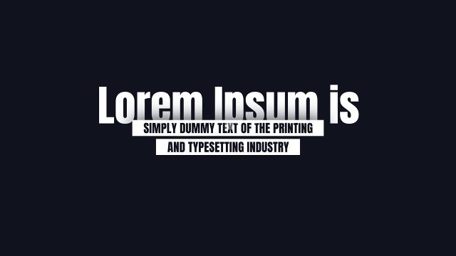 Double Strip Caption Corporate Headline Titles for Commercial Ads After Effects Template Pack