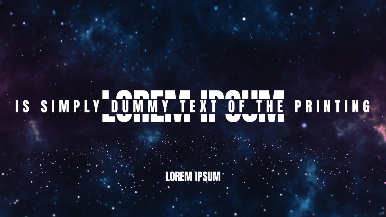 Wide Tracked Sentence over Big Word Corporate Kinetic Typography After Effects Template