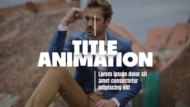 Professional Two Line Heavy Stack Animated Titles with Rule and Copy for Startup Pitches After Effects Template Pack
